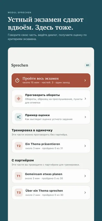 Устный экзамен сдают вдвоём. Здесь тоже. — Говорите свою часть, ведёте диалог, получаете оценку по критериям экзамена.